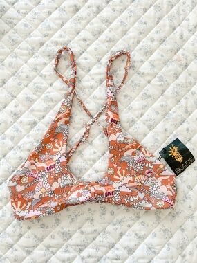 Skatie NWT Retro Bikini Top • Sz Medium